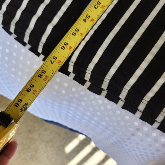 NEW Windsor Long Dress with Low Drop Back in Black & White Stripes Size L - Picture 9 of 10